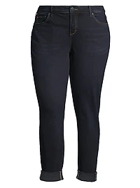 Mid-Rise Boyfriend Jeans