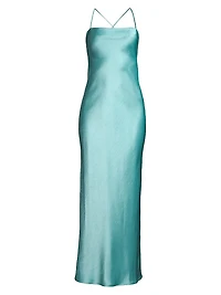 Dreamer Satin Strappy Maxi Dress