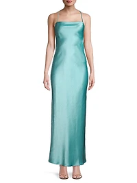 Dreamer Satin Strappy Maxi Dress