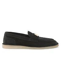 Florio Logo-Detailed Suede Loafers