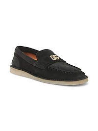 Florio Logo-Detailed Suede Loafers