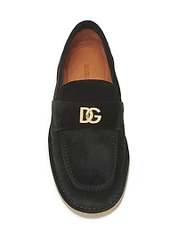 Florio Logo-Detailed Suede Loafers