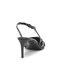 Lollo 60MM Leather Slingback Pumps