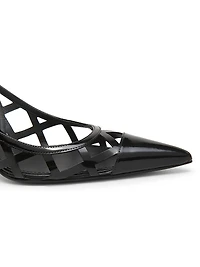 Lollo 60MM Leather Slingback Pumps