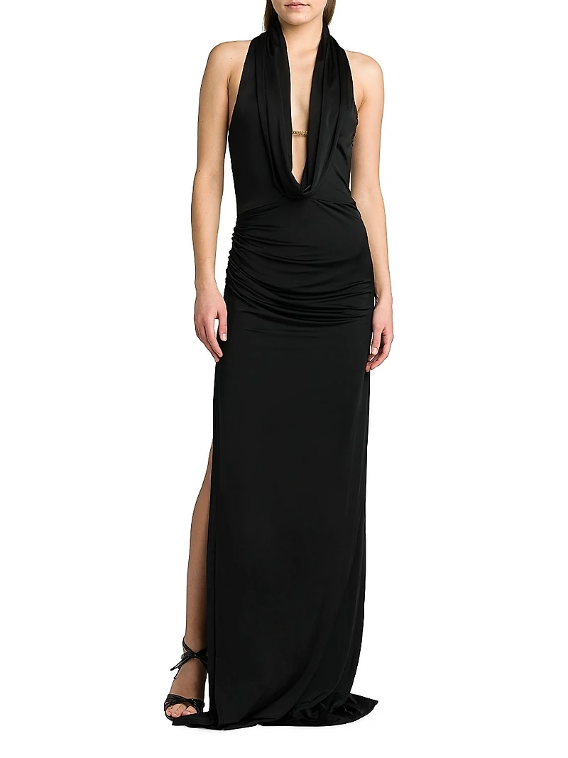 Draped Jersey Gown