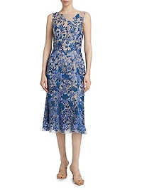 Embroidered Tulle Dress