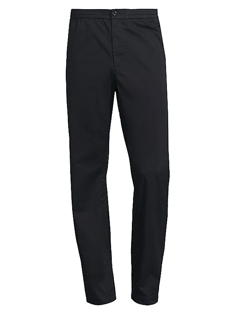 Stretch-Cotton Flat-Front Pants