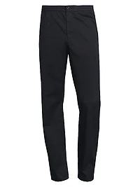 Stretch-Cotton Flat-Front Pants