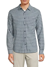 Summit Plaid Linen & Cotton-Blend Shirt