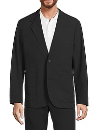 Tech Dobby Two-Button Blazer