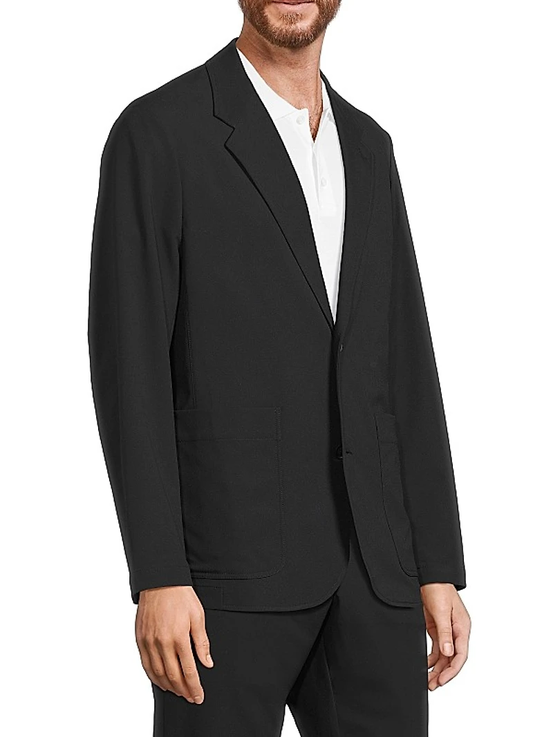 Tech Dobby Two-Button Blazer