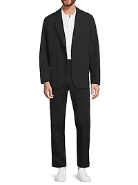 Tech Dobby Two-Button Blazer