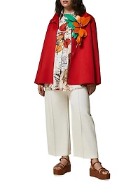 Plus Saggio Printed Poplin Tunic