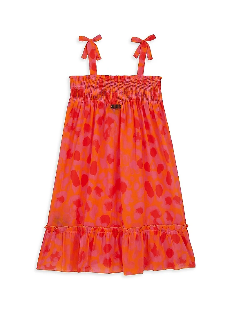 Little Girl's & Leopard Print Sun Dress