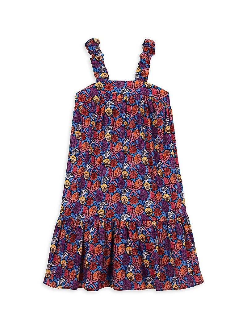Little Girl's & Noum Seashell Print Dress