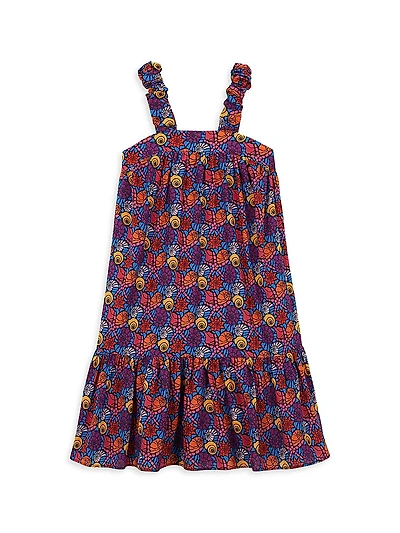 Little Girl's & Noum Seashell Print Dress