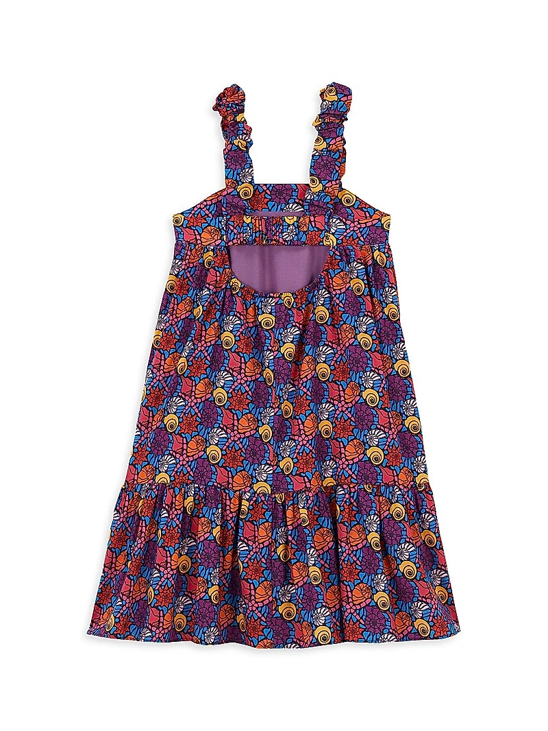 Little Girl's & Noum Seashell Print Dress