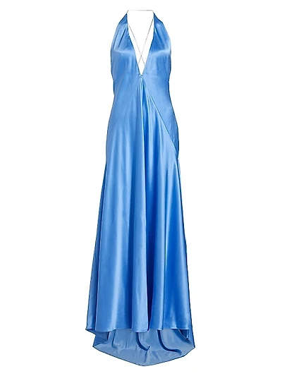 Alexandra Silk Satin Maxi Dress