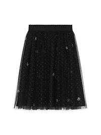 Little Girl's & DG Glitter Tulle Skirt