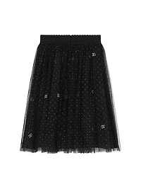 Little Girl's & DG Glitter Tulle Skirt