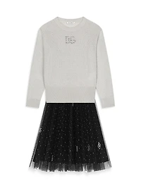 Little Girl's & DG Glitter Tulle Skirt