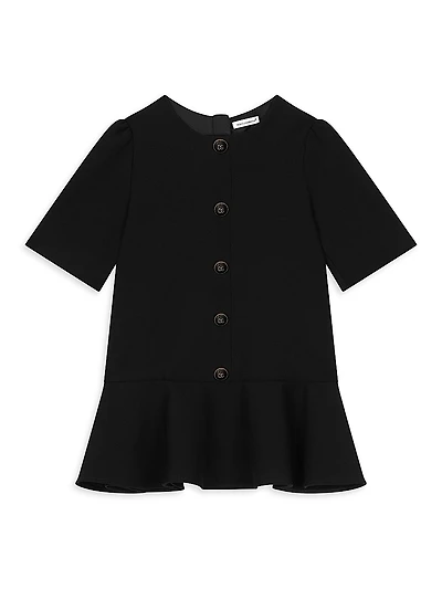 Little Girl's & Cady Button-Up Dress