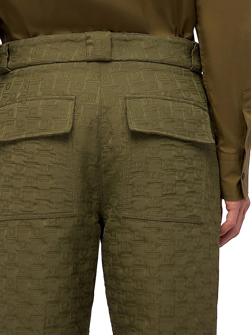 Gancini Jacquard Pants