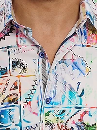 Belize Printed Button-Front Shirt