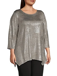 Reflection Metallic Knit Blouse