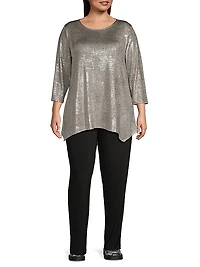Reflection Metallic Knit Blouse