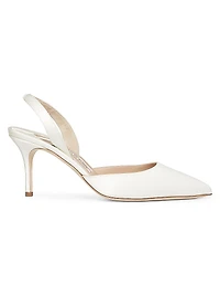 Carolyne Satin 70MM Slingback Pumps