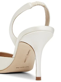 Carolyne Satin 70MM Slingback Pumps