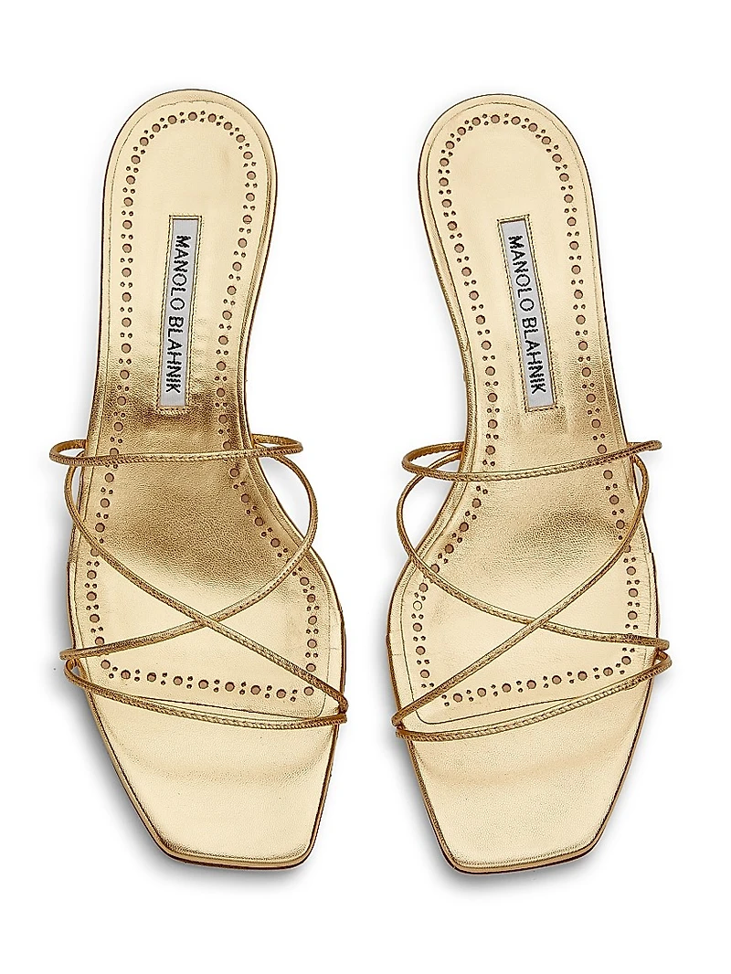 Ninfemu 50MM Leather Sandals