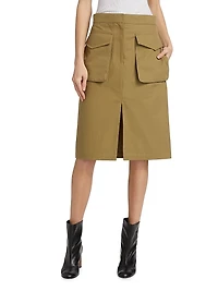 Workwear Cotton Utility Skirt