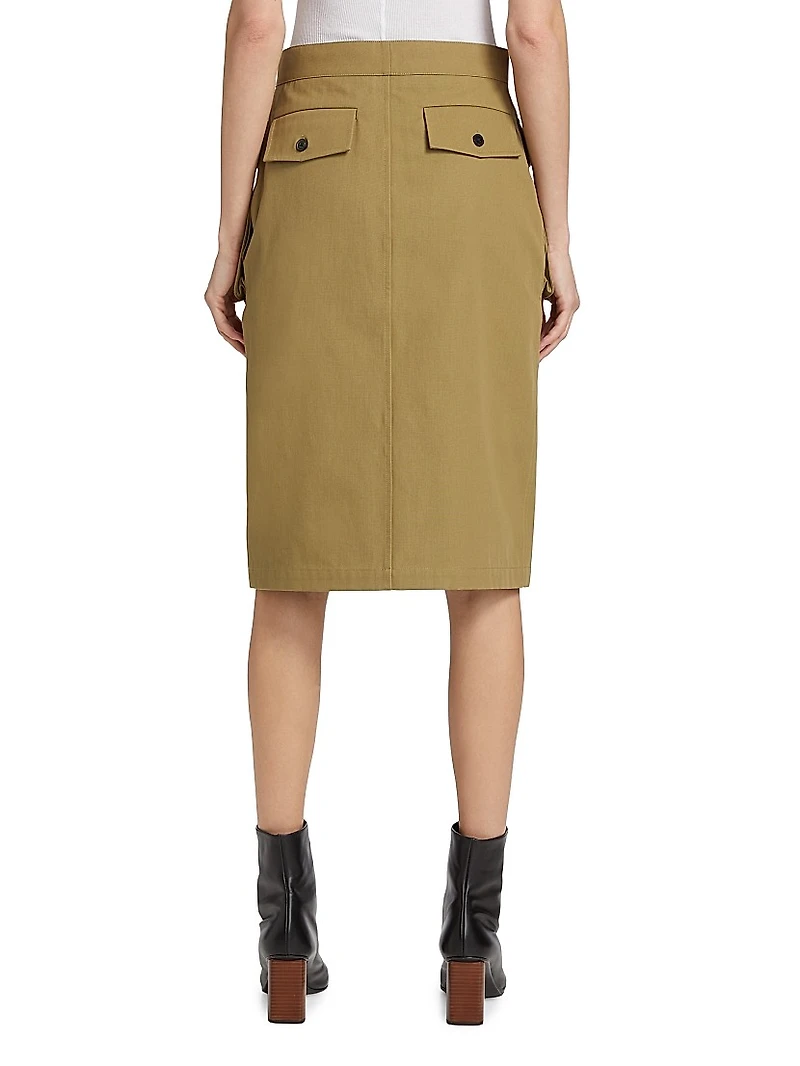 Workwear Cotton Utility Skirt