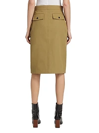 Workwear Cotton Utility Skirt