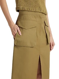 Workwear Cotton Utility Skirt