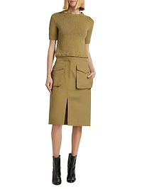 Workwear Cotton Utility Skirt