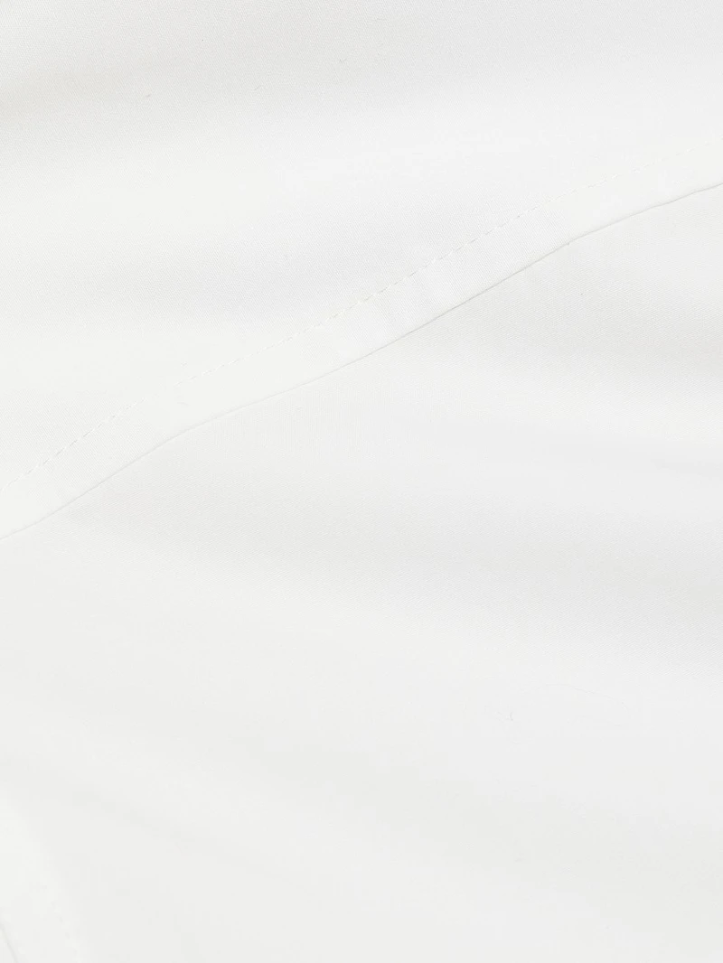 Cotton Poplin Button-Up Shirt