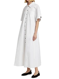 Cotton Poplin A-Line Shirtdress
