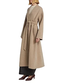 Double Wrap Belted Coat