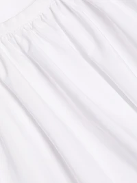 Gathered Cotton Poplin Maxi Dress