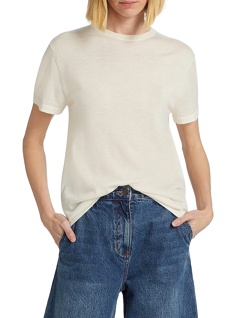 Cashmere Crewneck T-Shirt