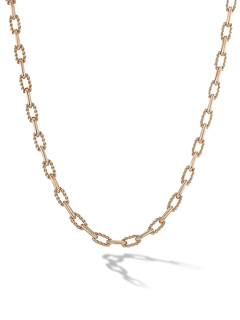 DY Madison Chain Necklace 18K Rose Gold, 3MM
