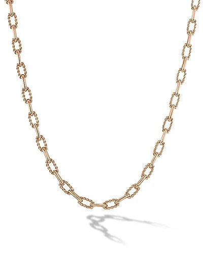 DY Madison Chain Necklace 18K Rose Gold, 3MM