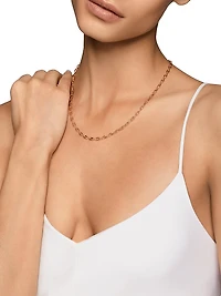 DY Madison Chain Necklace 18K Rose Gold, 3MM