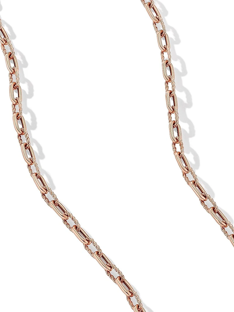 DY Madison Chain Necklace 18K Rose Gold, 3MM