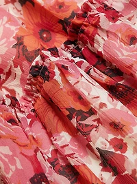 Muriel Floral Silk Chiffon Minidress