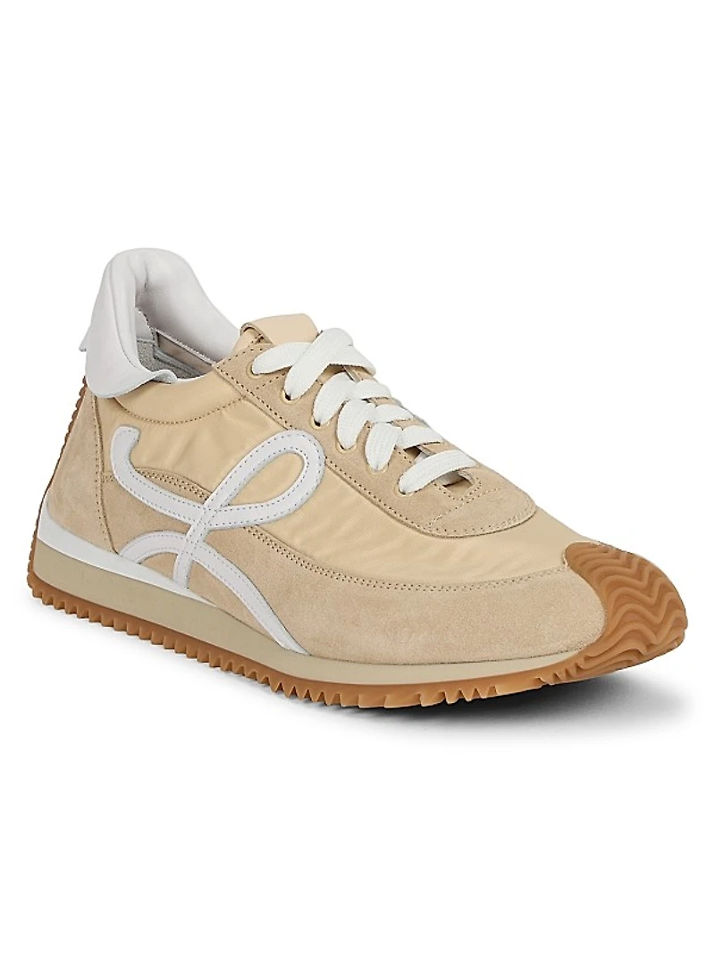 Women's LOEWE x Paula's Ibiza Flow Runner Suede Sneakers