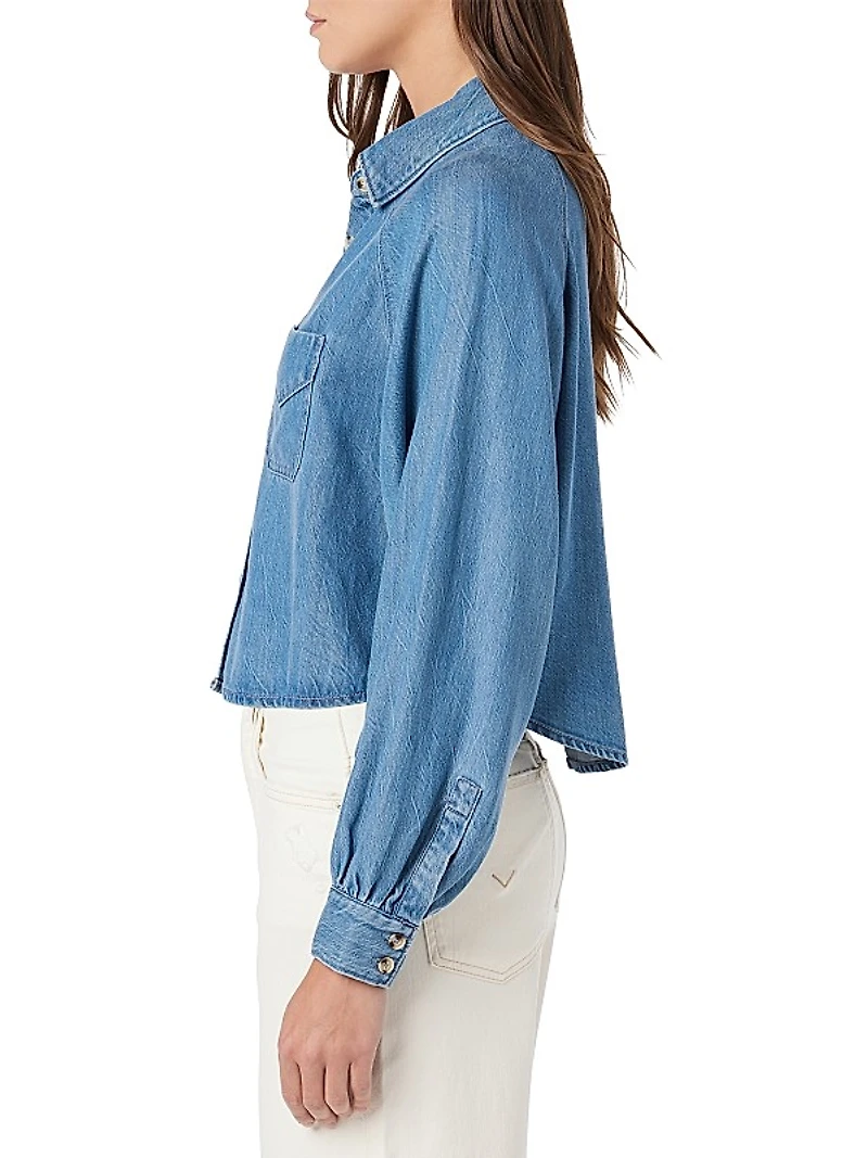 Chambray Cropped Shirt